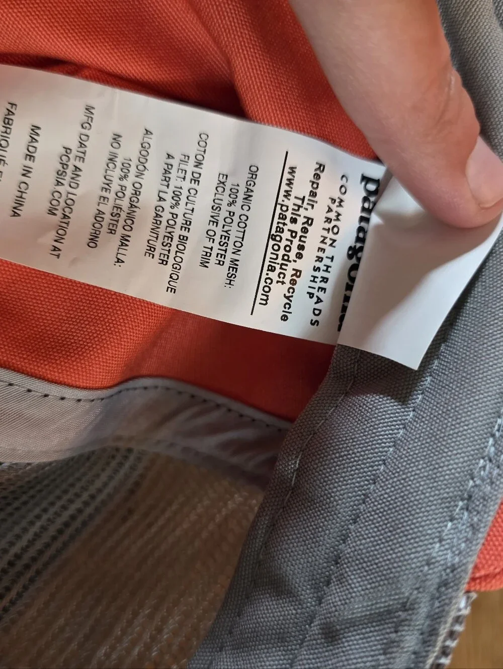 Patagonia Black Front Coral Brim Mesh Trucker Hat